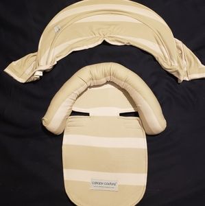 Carseat canopy and newborn insert